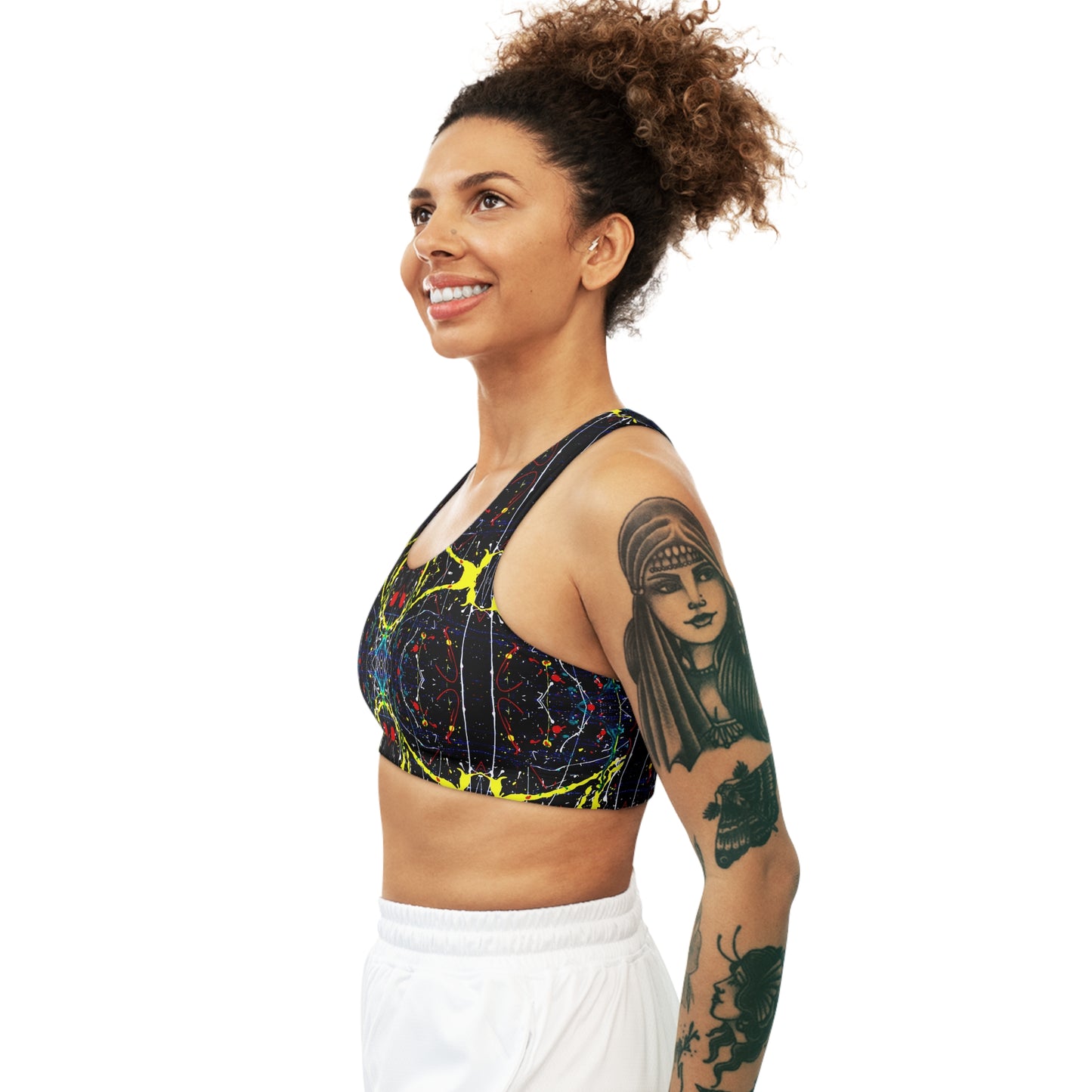 Paint Splatter Sports Bra