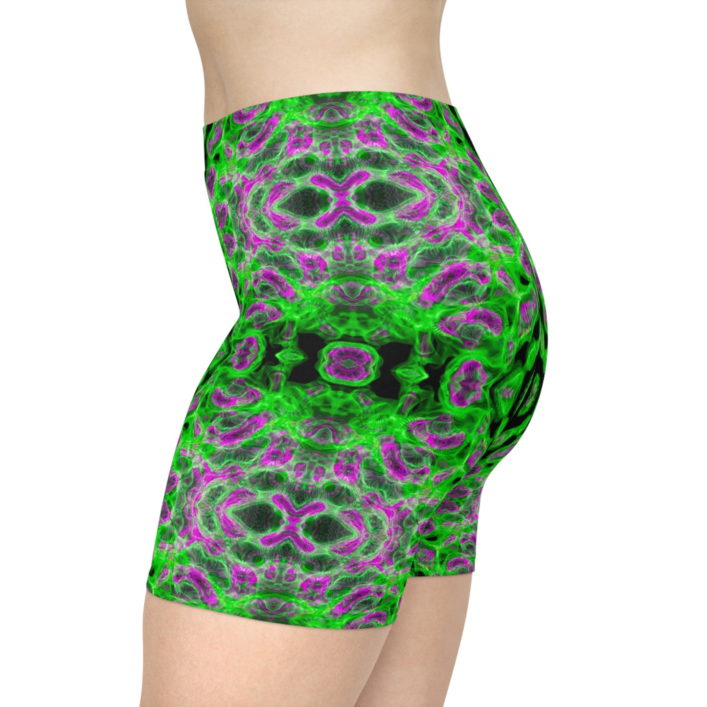 Trippy Fractal Biker Shorts
