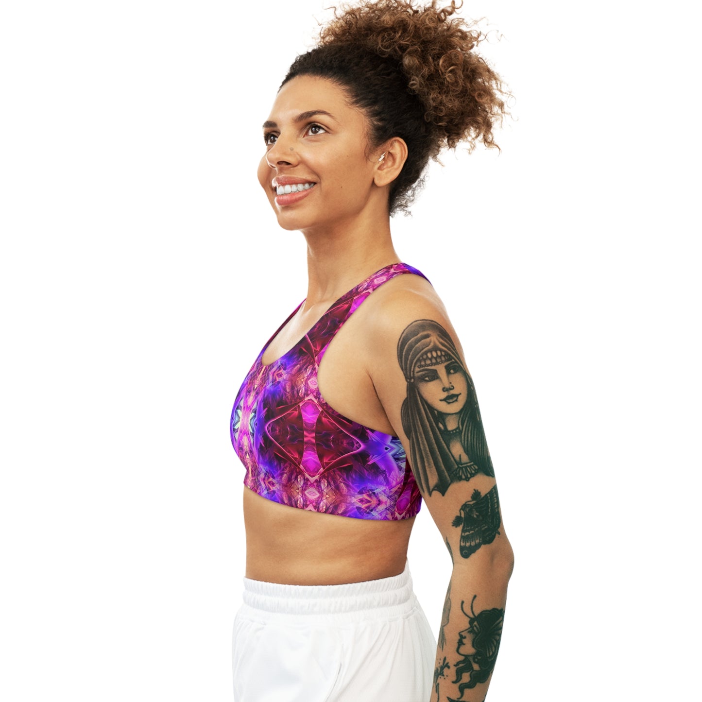 Purple Crystal Sports Bra