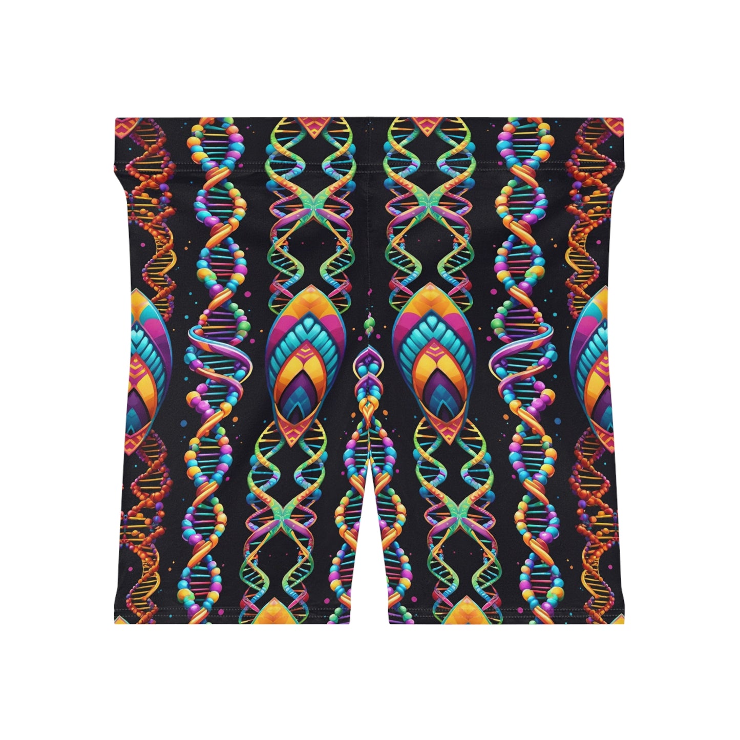 Trippy DNA Biker Shorts