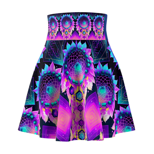 Feather Dreamcatcher Skater Skirt