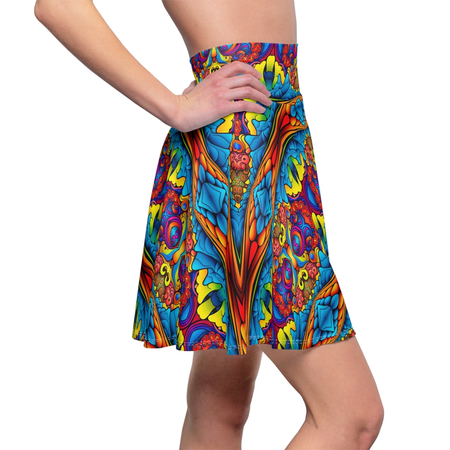 Psychedelic Mountain Skater Skirt