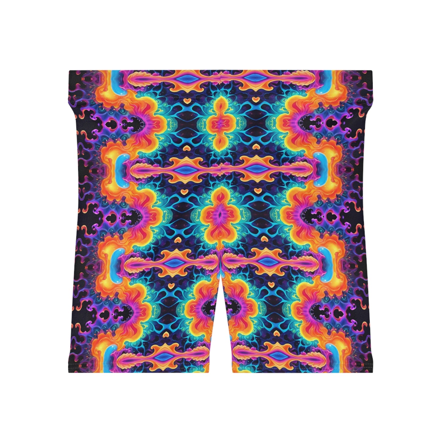 Psychedelic Water Biker Shorts