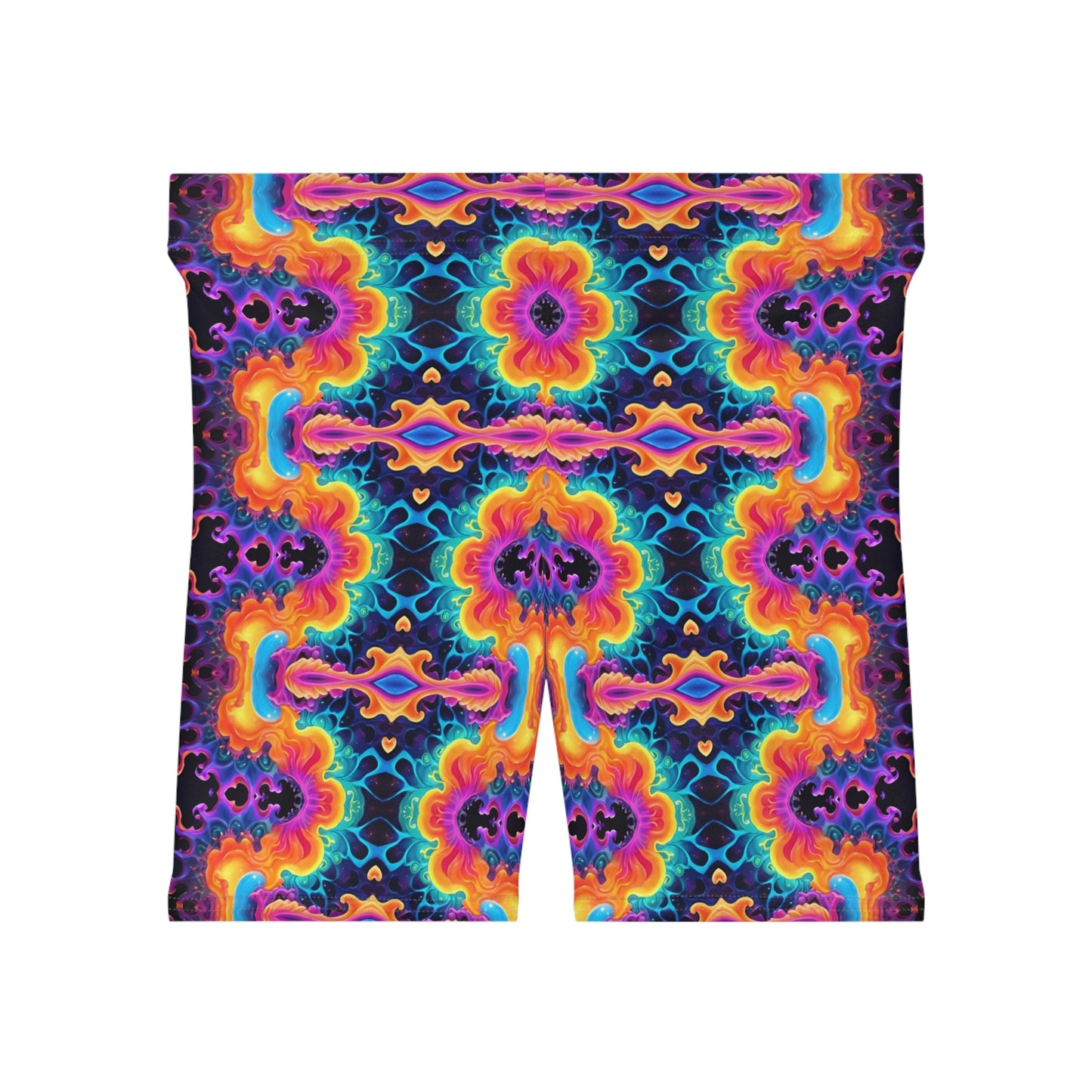 Psychedelic Water Biker Shorts