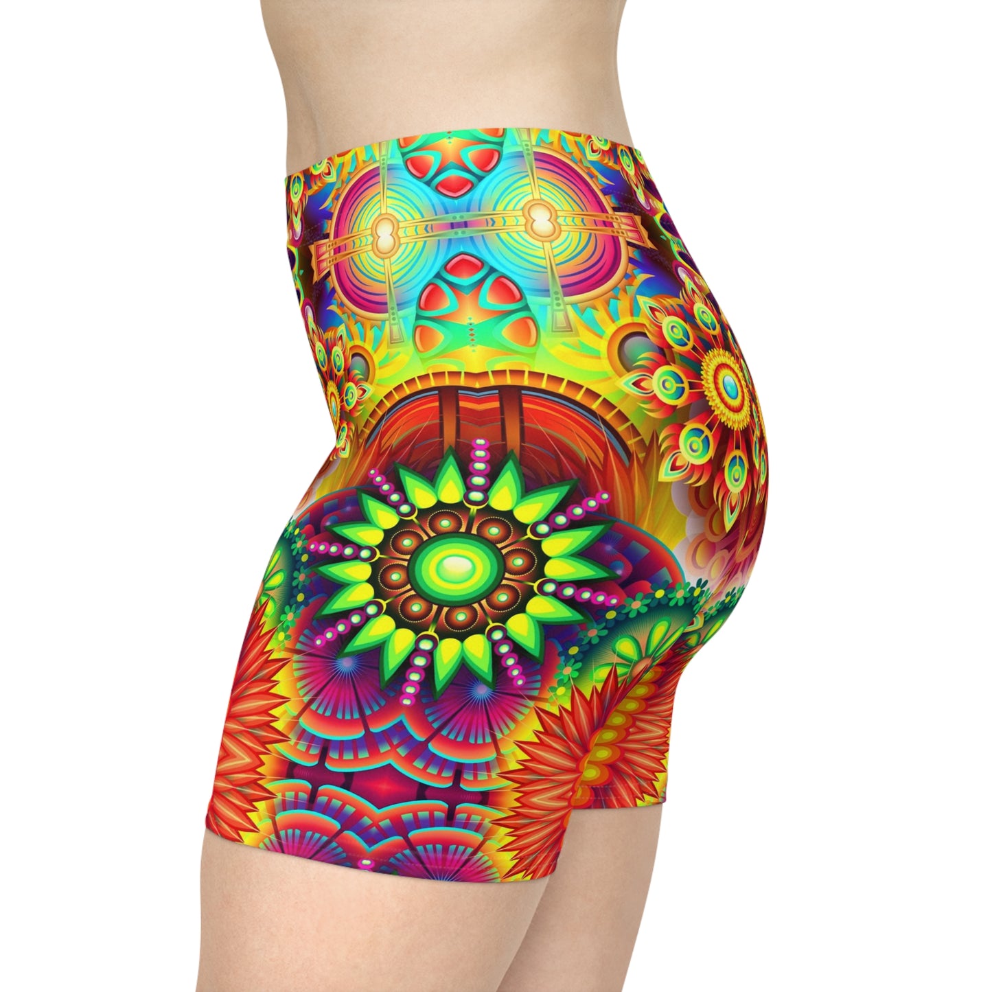 Flower Garden Biker Shorts