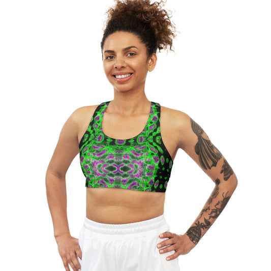 Trippy Fractal Sports Bra