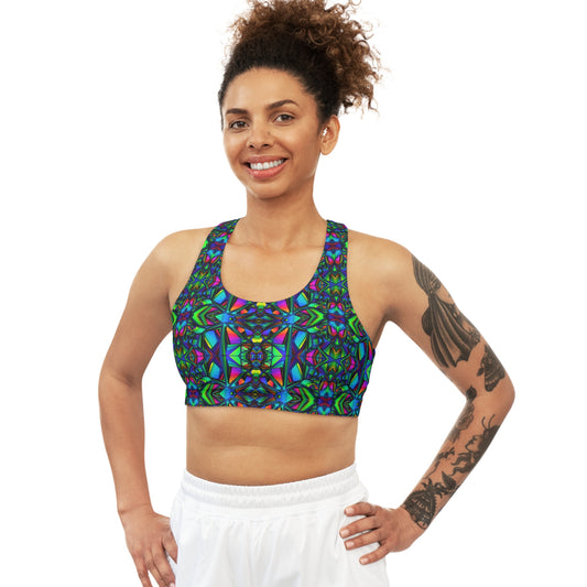 Trippy Triangles Sports Bra