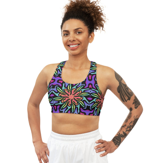 Wonky Waves Sports Bra