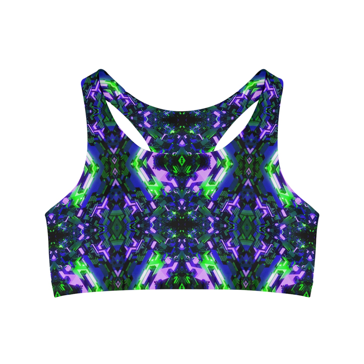 Trippy Tron Sports Bra