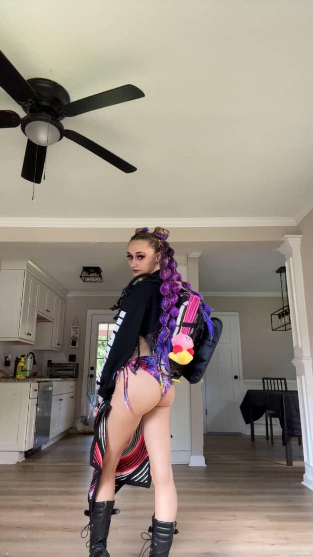 Purple Crystal Bikini Set